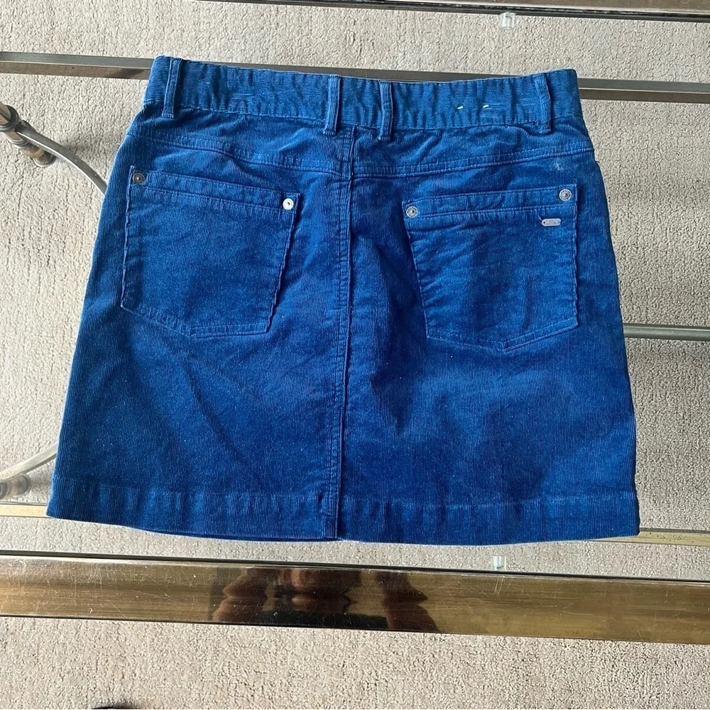 Mountain Khakis Turquoise Corduroy Mini Skirt
